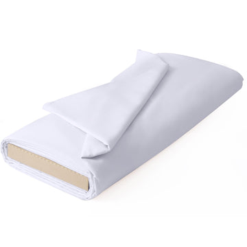 57 Inch 100% Cotton Muslin Fabric, 5Yard Bleached Muslin Linen Fabric by The Yard Suitable for Sewing Embroidery