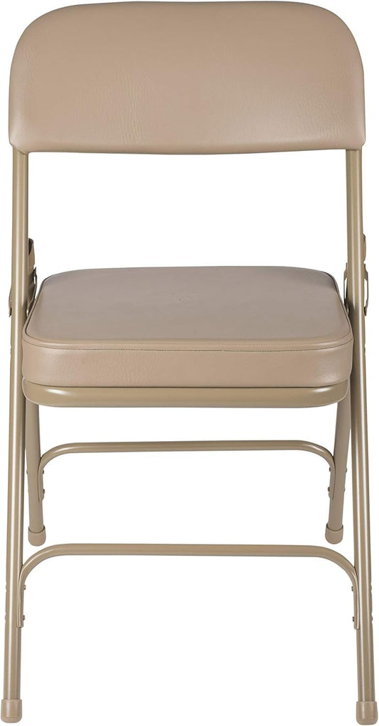 Series Heavy Duty, Industrial Grade, Premium Vinyl Folding Chairs 2" Ultra Padded Seat Double Hinged Steel