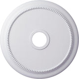 Crendon Ceiling Medallion, 24 1/8"OD x 4 3/8"ID x 2 1/4"P (Fits Canopies up to 4 3/8"), Factory Prim