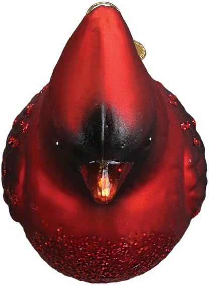 Ornaments: Bird Watcher Collection Glass Blown Ornaments,Northern Cardinal - Set of 4