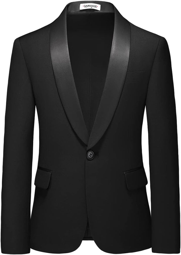 Boy Suits 3 Piece Slim Fit Formal Suit Set with Tuxedo Jacket Vest Pants for Kids Wedding Ring Bearer Party