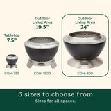 24” Cleanburn Smokeless Fire Pit with Removable Base for Ash, Portable Wood Burning Outdoor Fireplace, Stainless Steel Smoke Free Outdoor Heater - Image 3