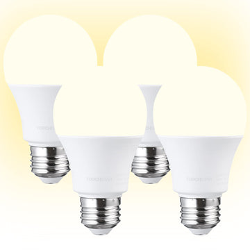 4-Pack Universal Garage Door Opener LED Bulb A19, 3000K