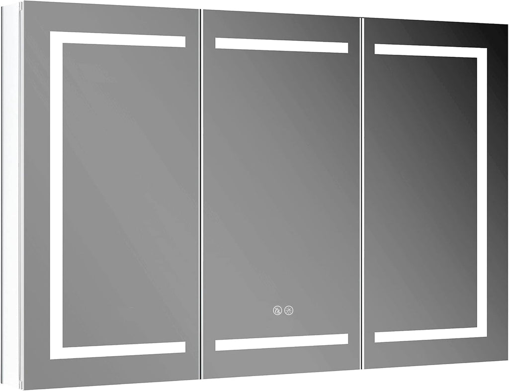 LED Lighted Bathroom Medicine Cabinet Mirror, Defogger, 48x32 | Bathroom Storage Cabinet, Medicine Cabinets