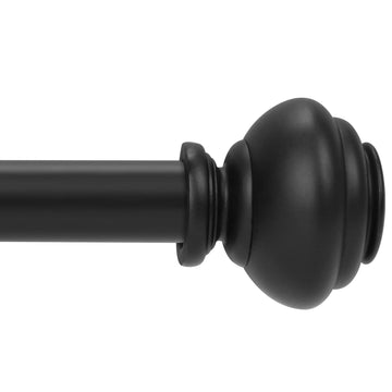 1 Inch Curtain Rods for Windows Extra Long 120 to 240 Inch Standard Decorative Window Curtain Rod Set with Brackets