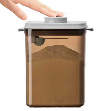 One-Push Formula Container, 2300ml Formula Dispenser with Scoop and Scraper, Milk Powder Container with Lids