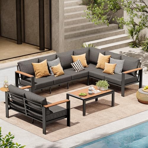 Aluminum Outdoor Patio Furniture Set | Graphite for Patio, Garden & Porch