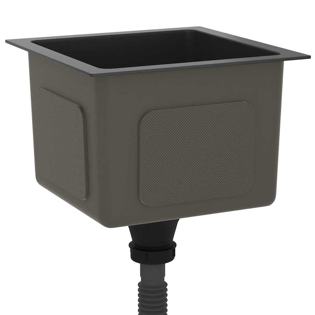 Handmade Kitchen Sink Black Stainless Steel