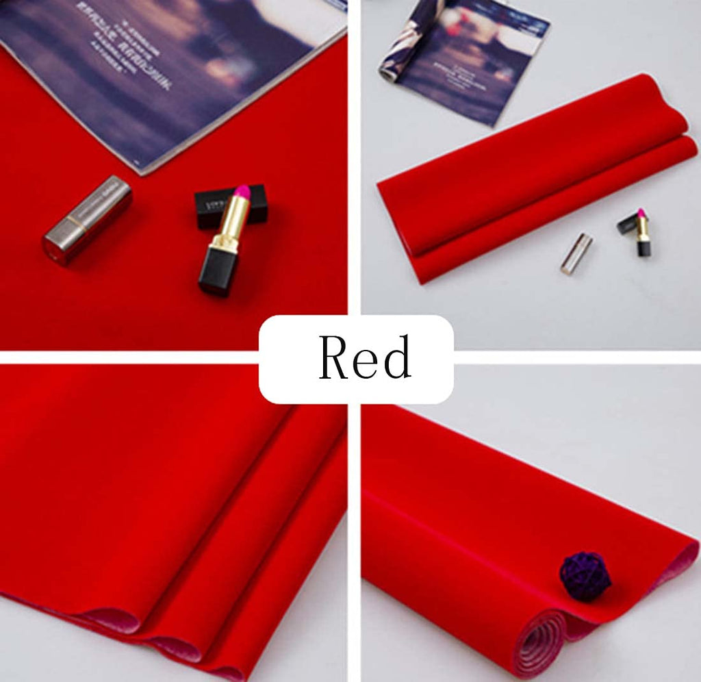 Self Adhesive Velvet Flock Paper Roll Soft Flocking Fabric for Jewelry Drawer Peel and Stick Velvet Fabric for