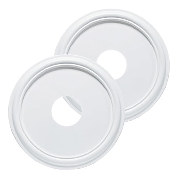 Molded Nylon Ceiling Medallion for Light Fixtures and Ceiling Fans 16"OD x 4"ID x 3/4"P (Fits Canopies up to 12-3/8")