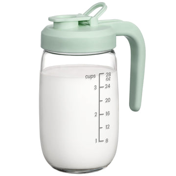 Breast Milk Pitcher 32 OZ, Heat & Cold Resistant, Sudden Temperature Safe, Fast Baby Formula Maker with Wide Mouth