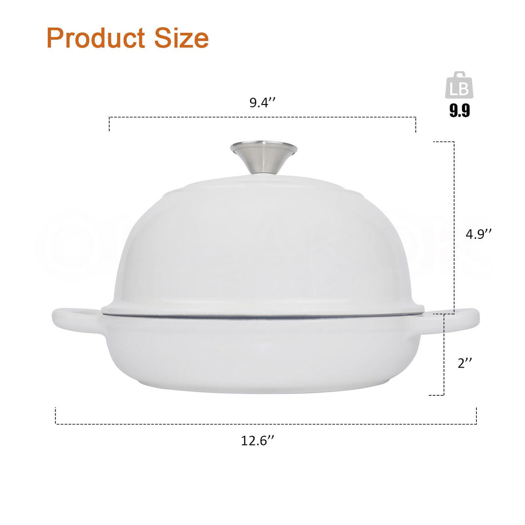 Dutch Oven for Bread Baking Bread Oven for Sourdough Bread Baking, Enameled Cast Iron Dutch Oven Pot with Lid 5 qt