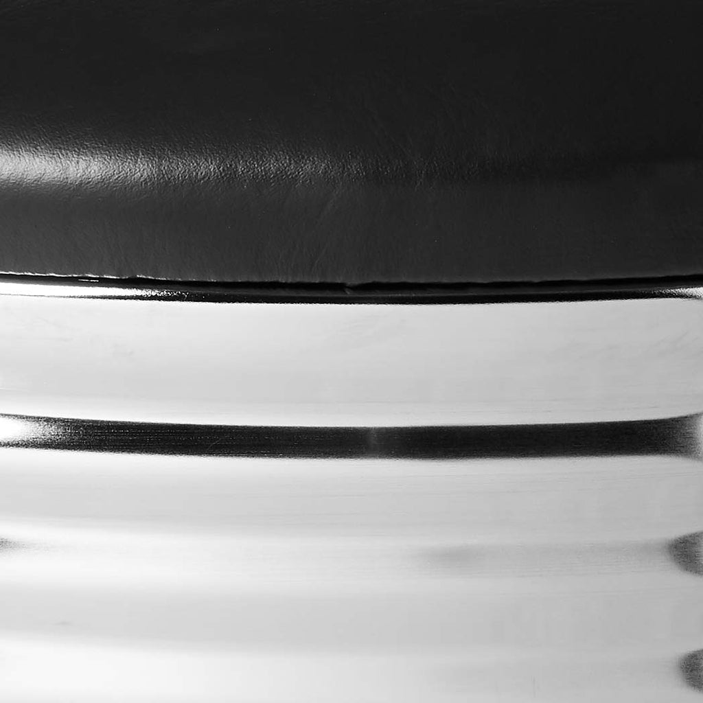 Mark Retro Barstool, Bar Height, Black And Chrome
