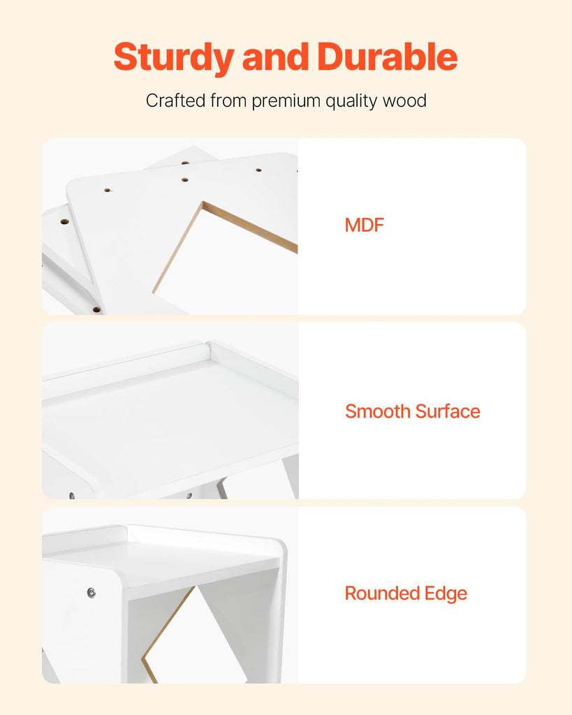 Montessori Weaning Table and Chair Set, Wooden Toddler Table and Chair Set for Aged 1-5, Adjustable Height Kids