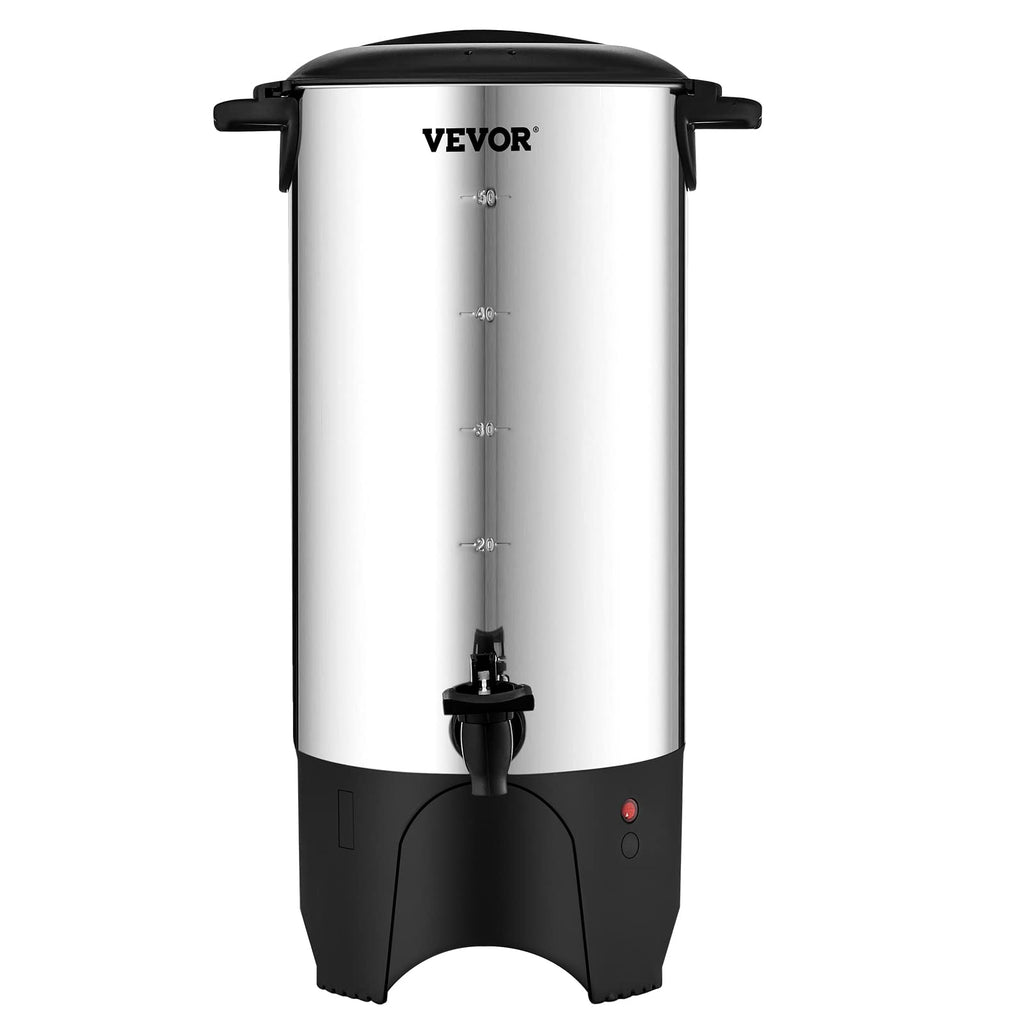 Commercial Coffee Urn, 50 Cups/7.5qt Stainless Steel Large Coffee Dispenser, 1000W 110V Electric Coffee Maker Urn For