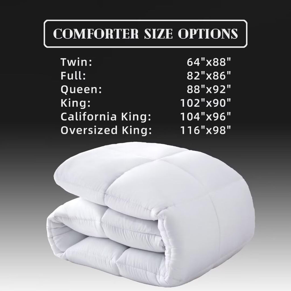 Comforters Queen Size, White Duvet Insert, Lightweight Quilt