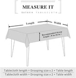 Rectangle Tablecloth White Embroidered Lace Raised Rose Pattern Fabric Farmhouse Rustic Table Cloth 