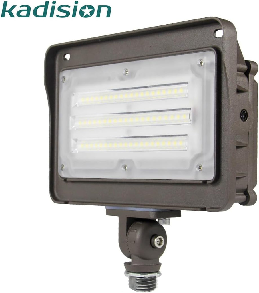 LED Flood Light Outdoor, Dusk-to-Dawn Photocell, 50W 6500LM | 5000K Daylight, IP65 Waterproof 100-277V, 180-Degree