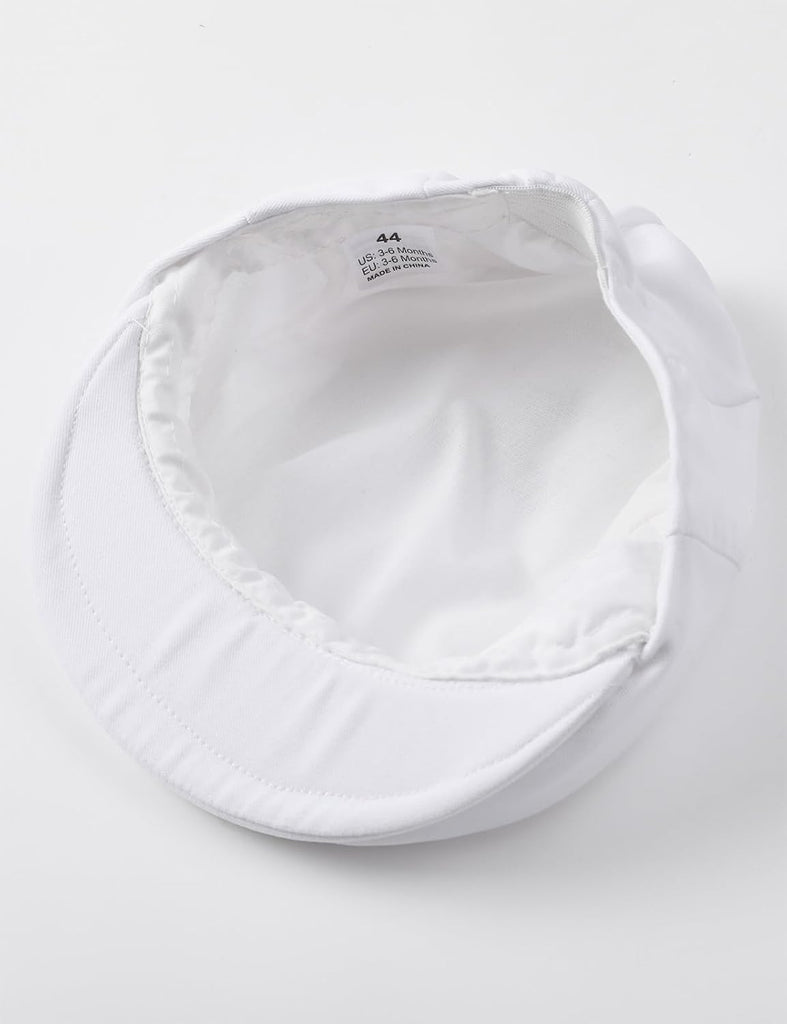Baby Boys Baptism Hat Christening Dedication White Cap