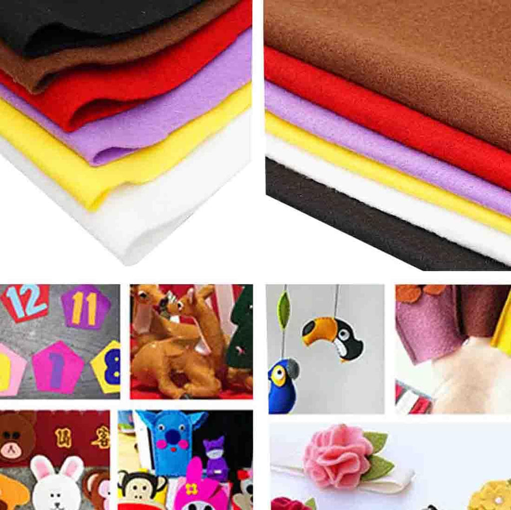Craft Felt Fabric by The Yard Thickness 1.6mm 36" x 72" Soft and Durable Felt Fabric for Sewing Crafts Blankets DIY