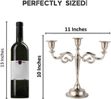 3 Arm Candelabra Taper Candle Holders Decorations Indoor Kitchen Décor Table Candles Candlestick Candelabra