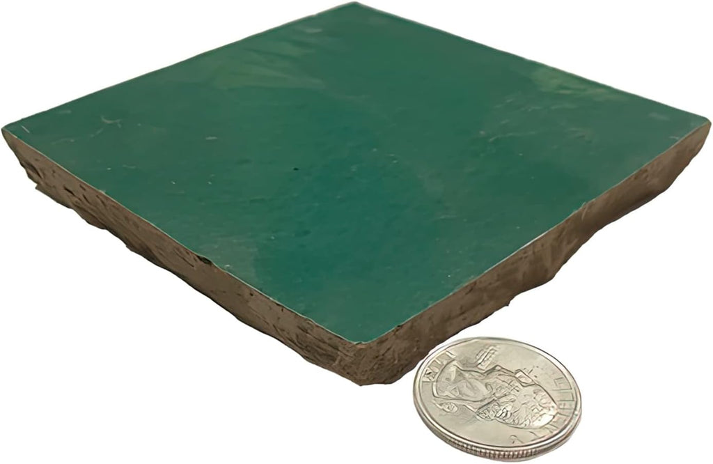 Mosaic & Tile House Moroccan Mosaic Handmade 4x4-in. Solid Color Sea Green (MSC01-16)