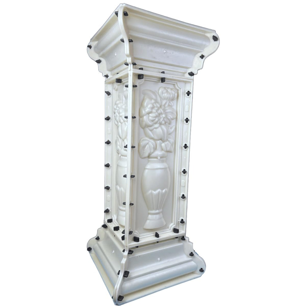 38.18" Height Heavy Duty Pillar Concrete Molds for Balcony - Reusable Thickened Cement Casting Mould, Concrete