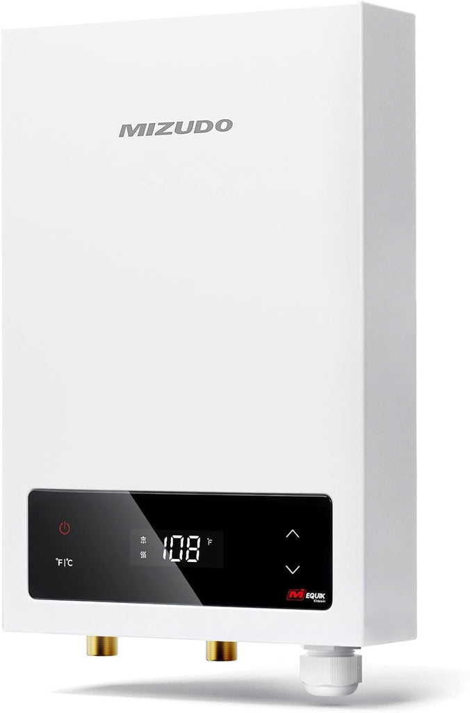11kW Tankless Water Heater Electric, MIZUDO 240 Volt Instant Hot Water Heater