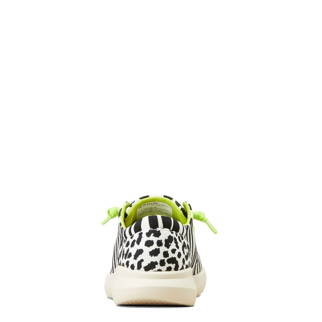 Women's Hilo - Black White Animal Print, 6 Medium