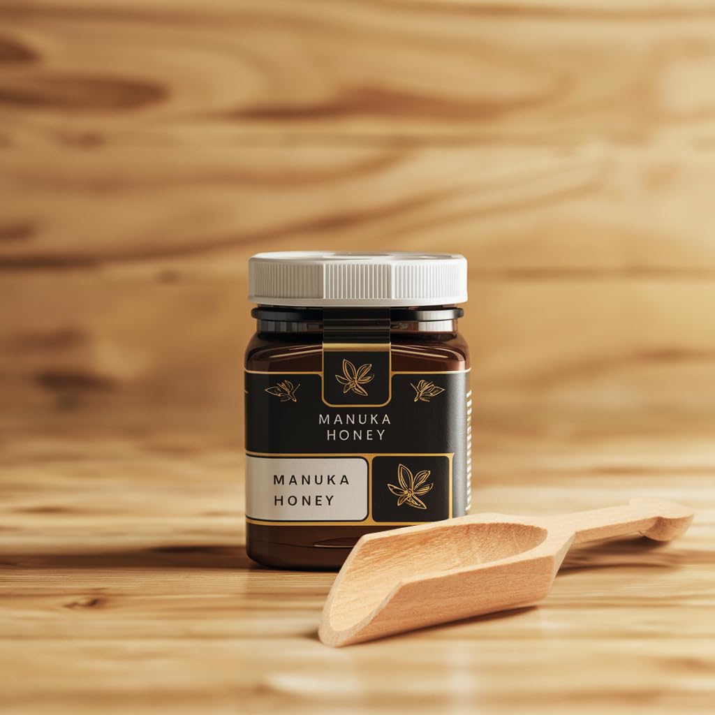 Small Wooden 1 Tablespoon Scoops for Food Canisters & Jars, Table Spoons Measuring Spoon, Wood Manuka Honey Bath