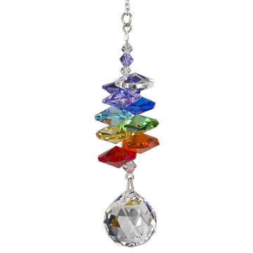 Chimes Woodstock Rainbow Makers Collection, Crystal Rainbow Cascade, 3.5'' Ball Crystal Cascades Crystal Suncatchers