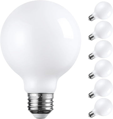 G25 Globe Light Bulbs LED Dimmable 4000K Cool White