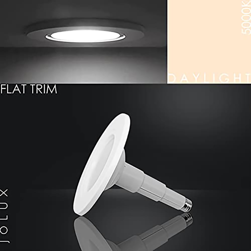 5/6 Inch LED Can Lights Adjustable Retrofit Recessed Lighting,12 Pack