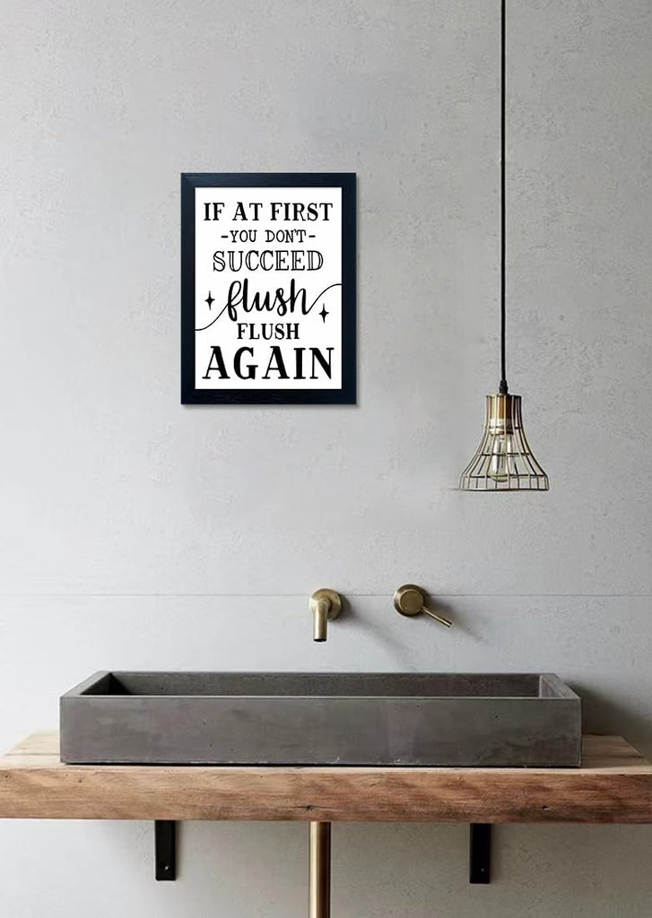 Bathroom Pictures Wall Decor Bathroom Rules Signs Print Black and White Funny Canvas Wall Art Framed Farmhouse