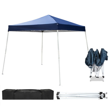 Outdoor Canopy 7.8x7.8' Pop Up Commercial Instant Gazebo Tent Blue