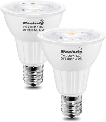E17 LED Bulb 6W(60 Watt Equivalent), Intermediate Base Spotlight Bulb, Warm White 3000K, 600 Lumen, E17 Reflector R14