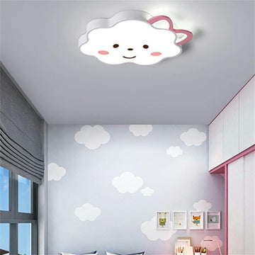 Lovely Cloud Shape LED Ceiling Light Girls Room LED Flush Mount Light Fixture Baby Room Close to Ceiling Lighting