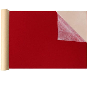 Self Adhesive Velvet Flock Contact Paper Roll Shelf Liner for Jewelry Drawer Craft Fabric 17.7" x 78.7", Soft Velvet