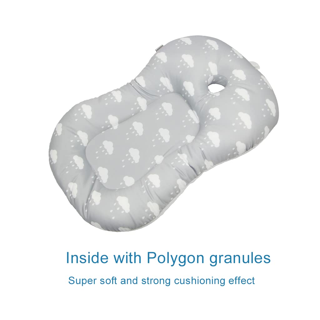 Baby Bath Mat, Baby Bath Pad, Soft Anti-Slip Babies Baths Insert