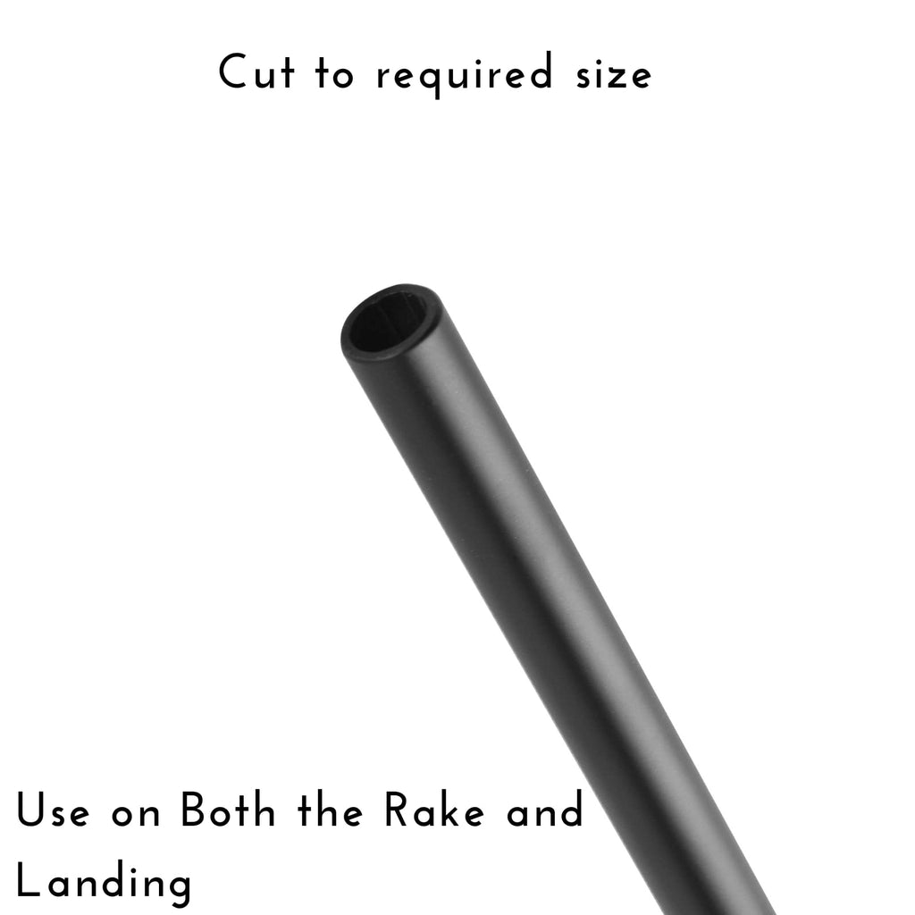 S15- Iron Stair Balusters 5/8" Round x 44" Long, Wrought Stair Iron Plain Spindles for Indoor Staircase, Hollow
