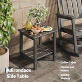 Poly Lumber Outdoor Patio Furniture Set - Rocking | Black All-Weather Resistant for Patio, Garden & Porch