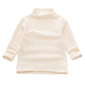 Toddler Boys Girls Turtleneck Long Sleeve Shirt Baby Mock Neck Winter Top