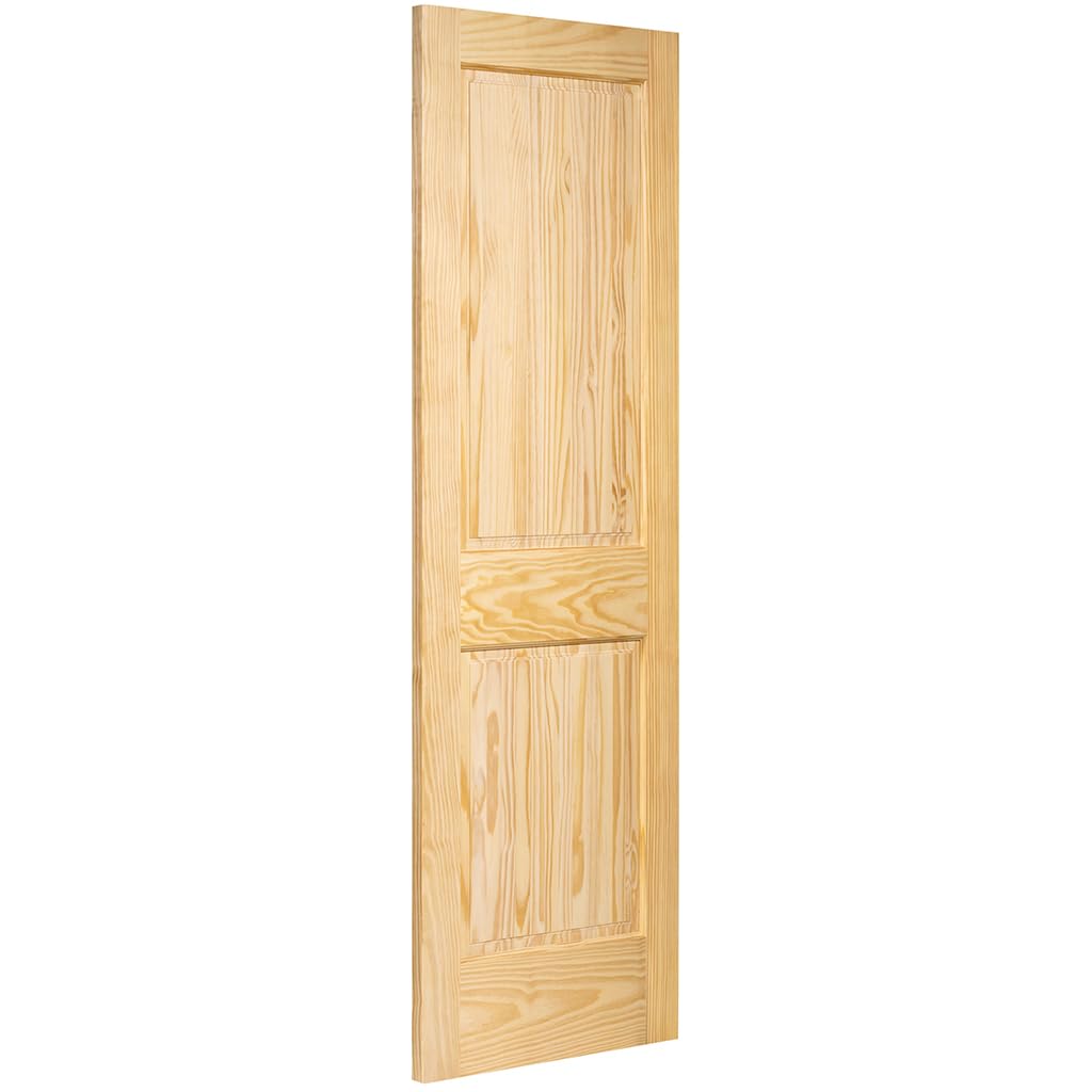 2-Panel Solid Pine Unfinished Interior Door Slab (28x80)