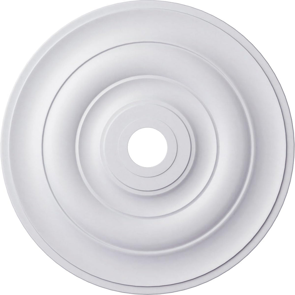 Jefferson Ceiling Medallion, 26 1/2"OD x 3 5/8"ID x 1 1/2"P (Fits Canopies up to 5"), Factory Primed