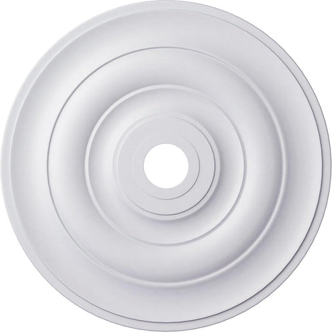 Jefferson Ceiling Medallion, 26 1/2"OD x 3 5/8"ID x 1 1/2"P (Fits Canopies up to 5"), Factory Primed