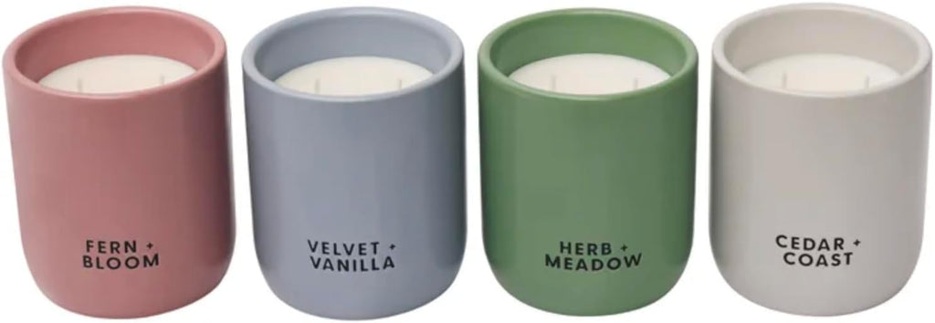 The Luxury Glass Jar Candle Set - 10oz Each, Elegant Home Décor Scented Candles for Relaxation, Gifting & - Set of 4