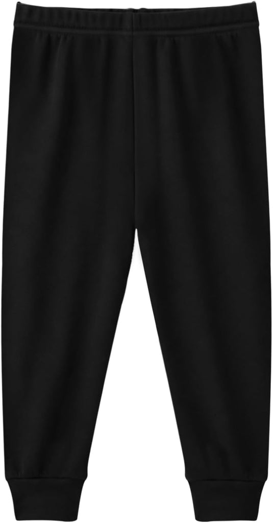 Toddler and Kids Boys Cotton Pants, 4 Pack Joggers Sweatpants for Boys