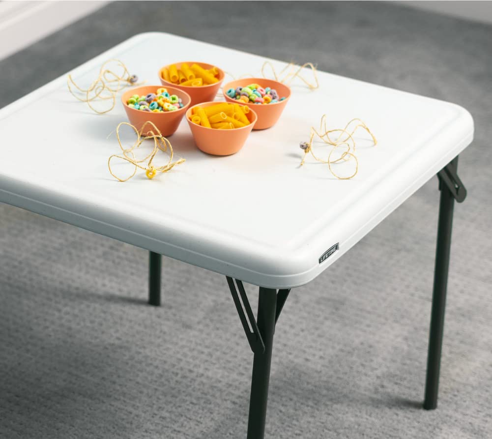 Kids Folding Table, Almond, 24"