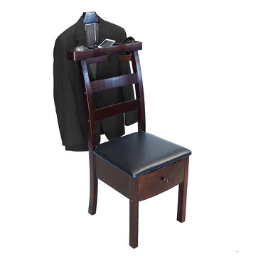 Gentleman's Valet Chairs Clothes Valets with Drawer Hanger Trouser Bar, Home & Garden Household Supplies Storage
