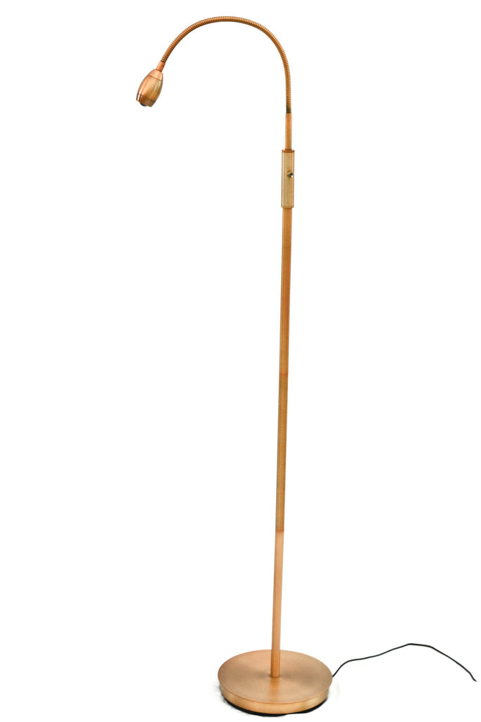 Patented Focus Adjustable LED Beam Floor Lamp with Gooseneck for Reading, Crafting or Hobby